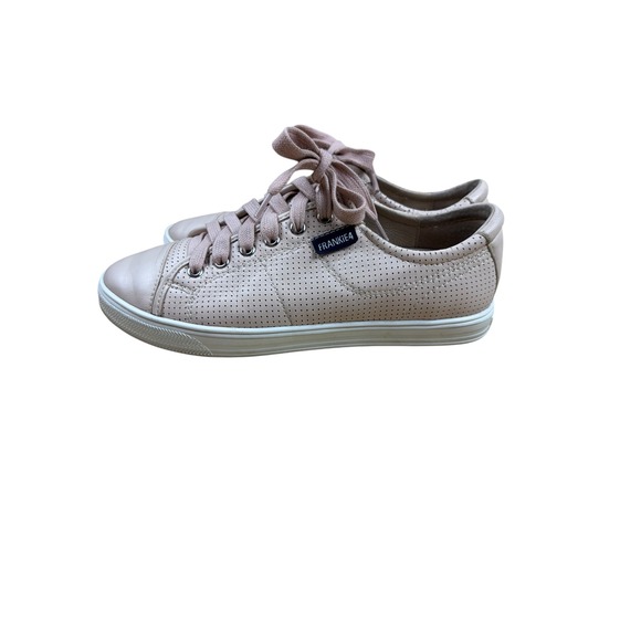 Frankie4 NAT II Blush Perforated Leather Low Top Sneakers Womens Size 6 - Picture 4 of 6